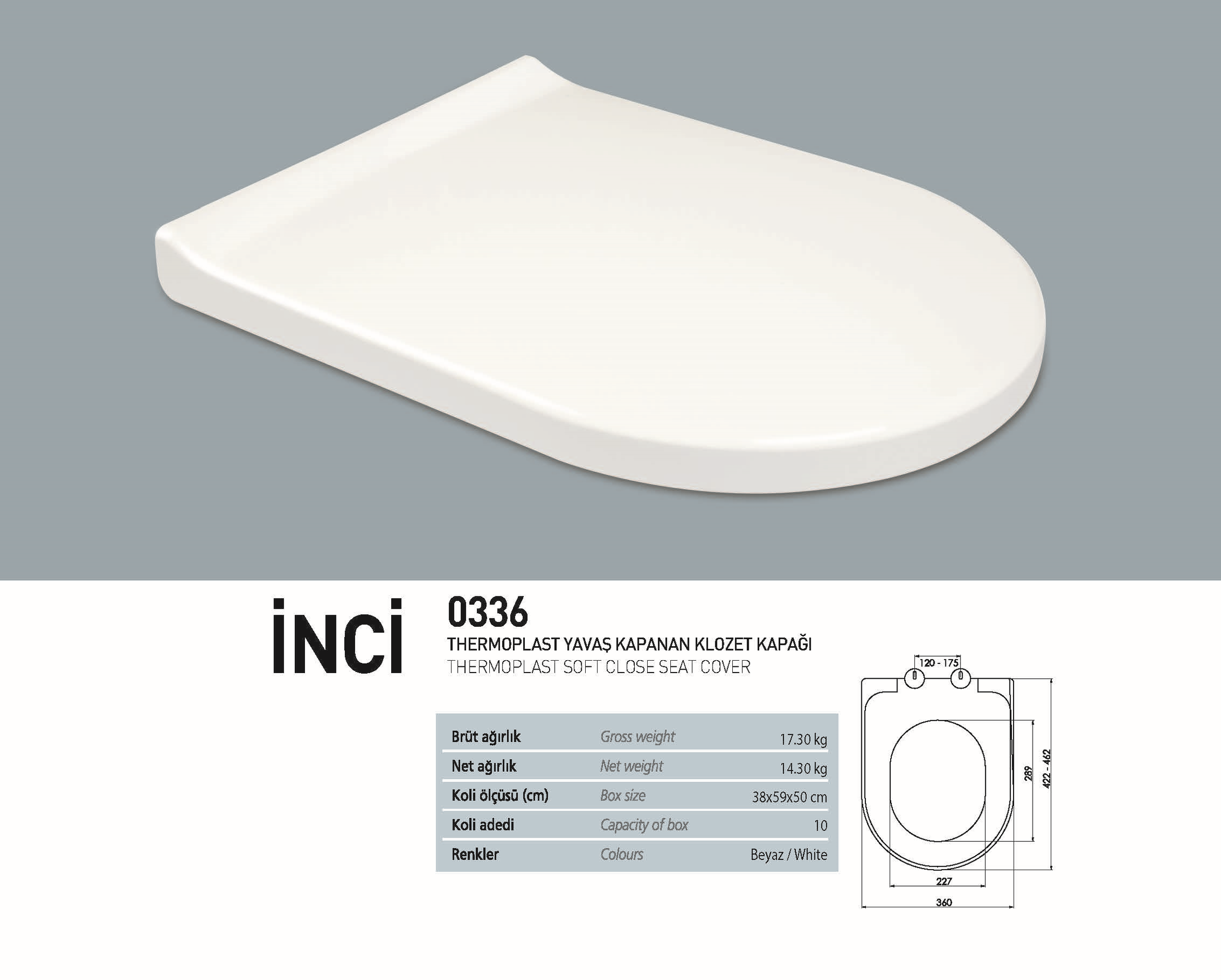 NKP İNCİ KLOZET KAPAĞI 